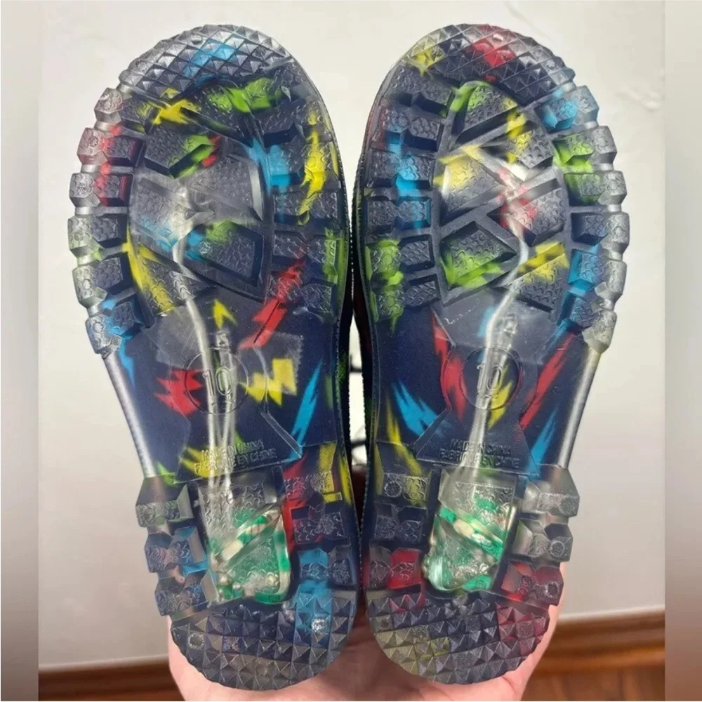 NEW Toddler Rainboots Rainbow Colorful Little Girl Boy Blue Waterproof Toddler 9